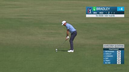 Keegan Bradley | Round 4 | 8th hole | Shot 2 | 2025 Arnold Palmer Invitational