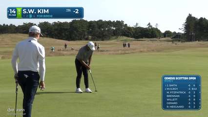 Si Woo Kim | Round 2 | 14th hole | Shot 3 | 2026 Genesis Scottish Open