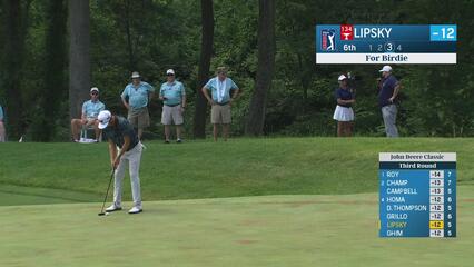 David Lipsky | Round 3 | 6th hole | Shot 4 | 2025 John Deere