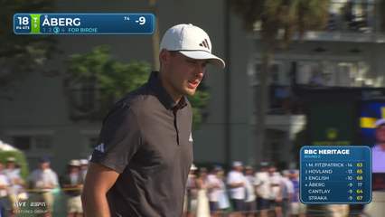 Ludvig Åberg | Round 2 | 18th hole | Shot 4 | 2026 RBC Heritage