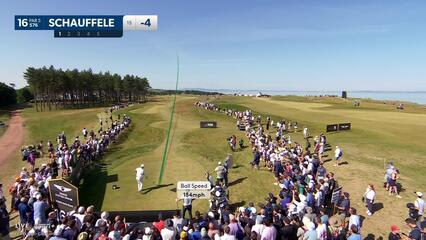 Xander Schauffele | Round 2 | 16th hole | Shot 1 | 2025 Genesis Scottish Open