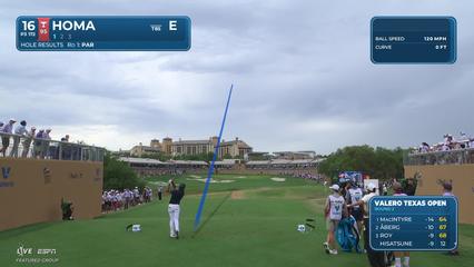 Max Homa | Round 2 | 16th hole | Shot 1 | 2026 Valero