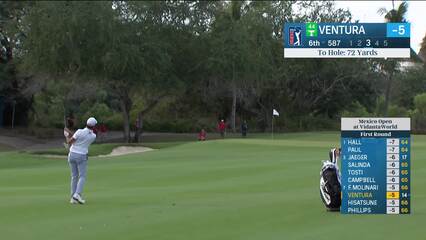 Kristoffer Ventura | Round 1 | 6th hole | Shot 3 | 2025 Mexico Open