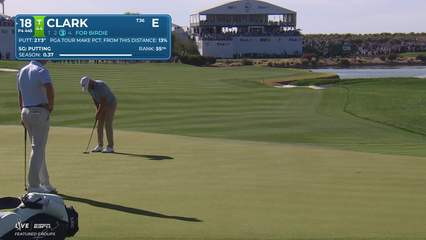 Wyndham Clark | Round 1 | 18th hole | Shot 4 | 2026 WM Phoenix Open