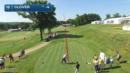 Lucas Glover | Round 2 | 18th hole | Shot 1 | 2025 John Deere