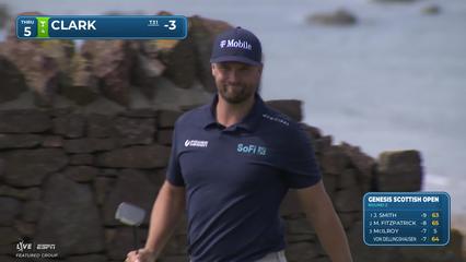 Wyndham Clark | Round 2 | 5th hole | Shot 3 | 2026 Genesis Scottish Open