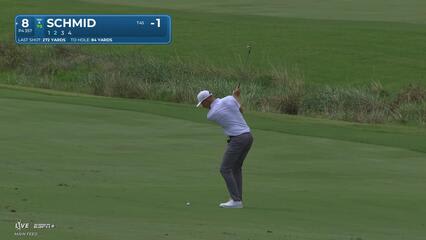 Matti Schmid | Round 1 | 8th hole | Shot 2 | 2025 Wyndham