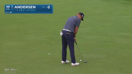 Mason Andersen | Round 1 | 17th hole | Shot 4 | 2025 Rocket Classic