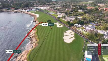 Rory McIlroy | Round 4 | 18th hole | Shot 1 | 2025 AT&T Pebble Beach