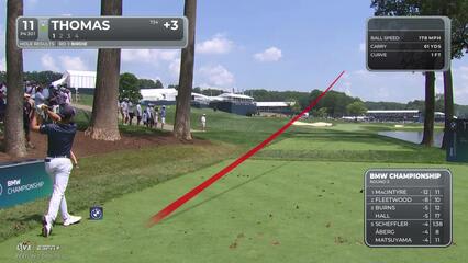 Justin Thomas | Round 2 | 11th hole | Shot 1 | 2025 BMW Championship