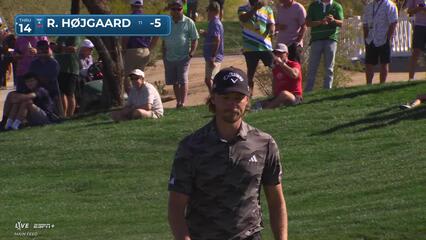Rasmus Højgaard | Round 1 | 5th hole | Shot 4 | 2025 WM Phoenix Open