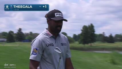 Sahith Theegala | Round 1 | 8th hole | Shot 1 | 2025 3M Open