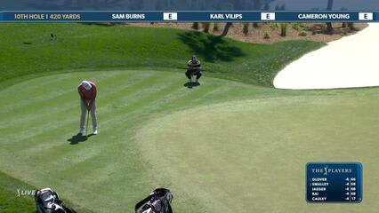 Sam Burns | Round 1 | 10th hole | Shot 4 | 2025 THE PLAYERS