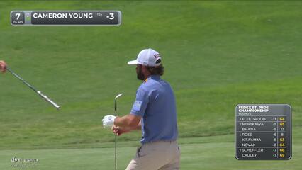 Cameron Young | Round 2 | 7th hole | Shot 3 | 2025 FedEx St. Jude