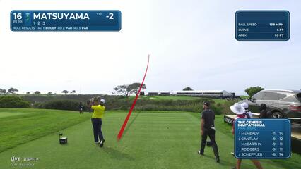 Hideki Matsuyama | Round 4 | 16th hole | Shot 1 | 2025 Genesis