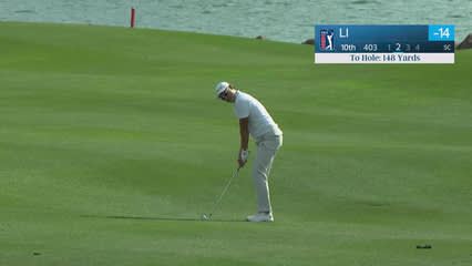 Haotong Li | Round 3 | 10th hole | Shot 2 | 2026 The American Express