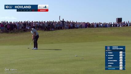 Viktor Hovland | Round 2 | 10th hole | Shot 7 | 2025 Genesis Scottish Open