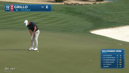 Emiliano Grillo | Round 1 | 12th hole | Shot 3 | 2026 WM Phoenix Open