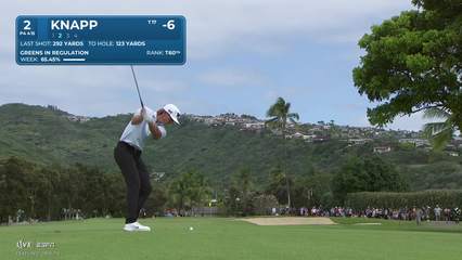 Jake Knapp | Round 4 | 2nd hole | Shot 2 | 2026 Sony Open