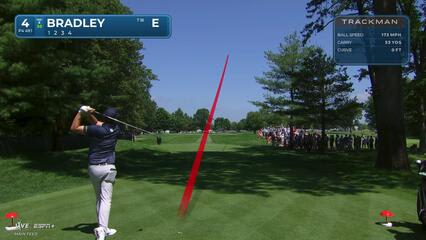 Keegan Bradley | Round 1 | 4th hole | Shot 1 | 2025 Travelers