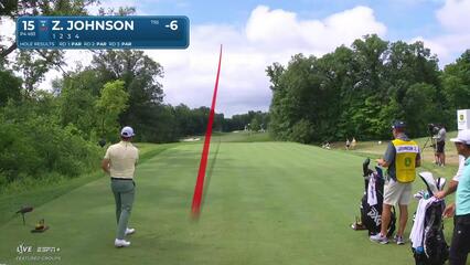 Zach Johnson | Round 4 | 15th hole | Shot 1 | 2025 John Deere