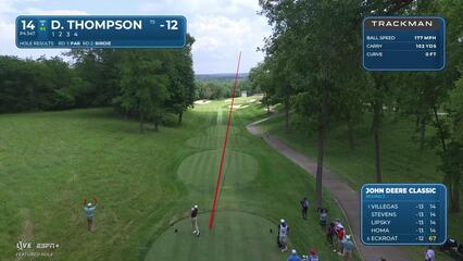 Davis Thompson | Round 3 | 14th hole | Shot 1 | 2025 John Deere