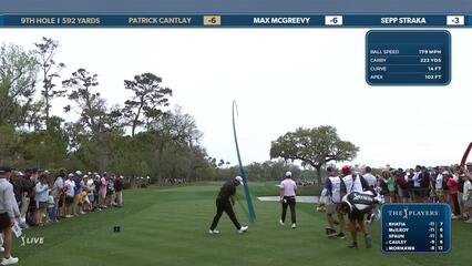 Patrick Cantlay | Round 4 | 9th hole | Shot 1 | 2025 THE PLAYERS