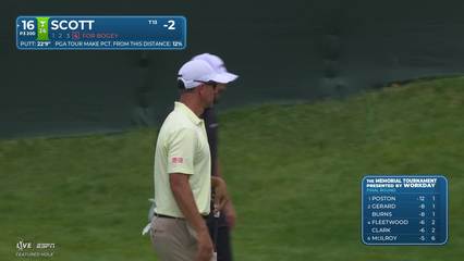 Adam Scott | Round 4 | 16th hole | Shot 4 | 2026 the Memorial