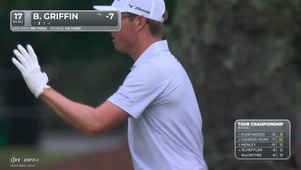 Ben Griffin | Round 2 | 17th hole | Shot 2 | 2025 TOUR Championship