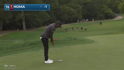 Max Homa | Round 1 | 14th hole | Shot 4 | 2025 Procore