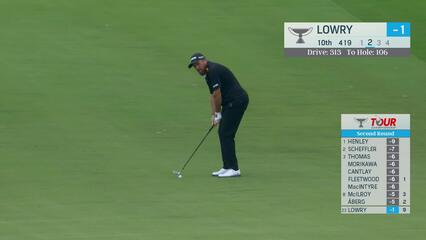 Shane Lowry | Round 2 | 10th hole | Shot 2 | 2025 TOUR Championship