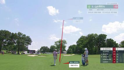 Ben Griffin | Round 3 | 12th hole | Shot 2 | 2025 Charles Schwab