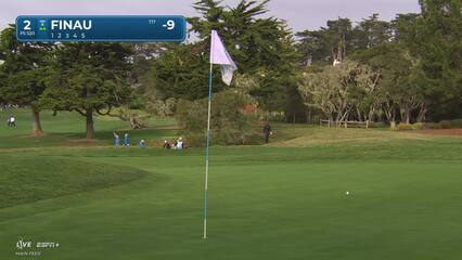 Tony Finau | Round 4 | 2nd hole | Shot 3 | 2025 AT&T Pebble Beach