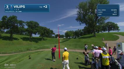 Karl Vilips | Round 2 | 3rd hole | Shot 1 | 2025 John Deere