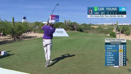Carson Young | Round 4 | 12th hole | Shot 1 | 2025 World Wide Technology