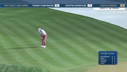 Justin Thomas | Round 1 | 14th hole | Shot 3 | 2026 THE PLAYERS