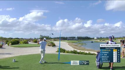 Scottie Scheffler | Round 3 | 9th hole | Shot 1 | 2024 Hero World Challenge