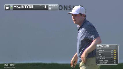 Robert MacIntyre | Round 1 | 18th hole | Shot 4 | 2025 FedEx St. Jude