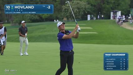 Viktor Hovland | Round 1 | 10th hole | Shot 2 | 2025 Truist Championship