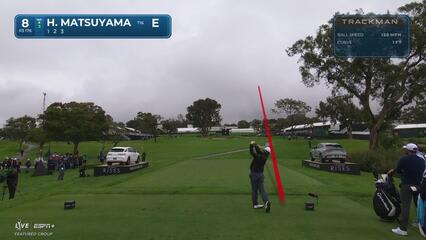 Hideki Matsuyama | Round 1 | 8th hole | Shot 1 | 2025 Genesis