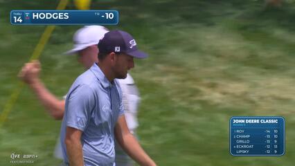 Lee Hodges | Round 3 | 14th hole | Shot 4 | 2025 John Deere