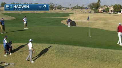 Adam Hadwin | Round 3 | 16th hole | Shot 4 | 2025 The American Express