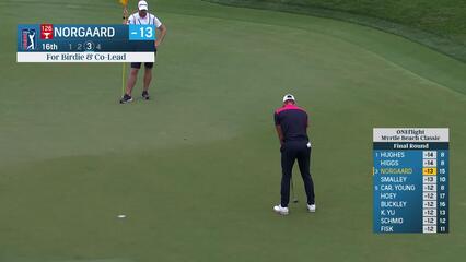 Niklas Norgaard | Round 4 | 16th hole | Shot 3 | 2025 ONEflight Myrtle