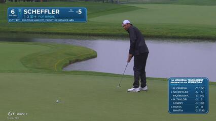 Scottie Scheffler | Round 2 | 6th hole | Shot 4 | 2025 the Memorial