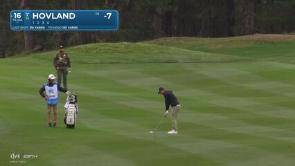 Viktor Hovland | Round 2 | 16th hole | Shot 2 | 2025 AT&T Pebble Beach