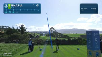 Akshay Bhatia | Round 1 | 5th hole | Shot 1 | 2026 AT&T Pebble Beach