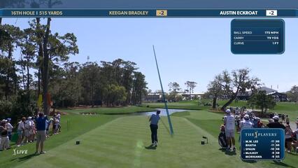 Keegan Bradley | Round 3 | 16th hole | Shot 1 | 2025 THE PLAYERS
