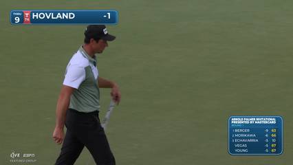 Viktor Hovland | Round 1 | 9th hole | Shot 4 | 2026 Arnold Palmer