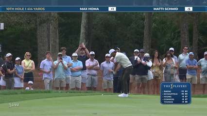 Max Homa | Round 3 | 10th hole | Shot 2 | 2026 THE PLAYERS
