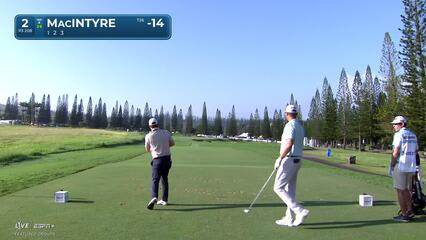 Robert MacIntyre | Round 4 | 2nd hole | Shot 1 | 2025 The Sentry